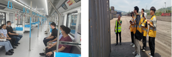 帶領(lǐng)輪崗員工參觀江跳線 輪崗員工前往南涪公司學(xué)習(xí)貨運(yùn)知識(shí).png